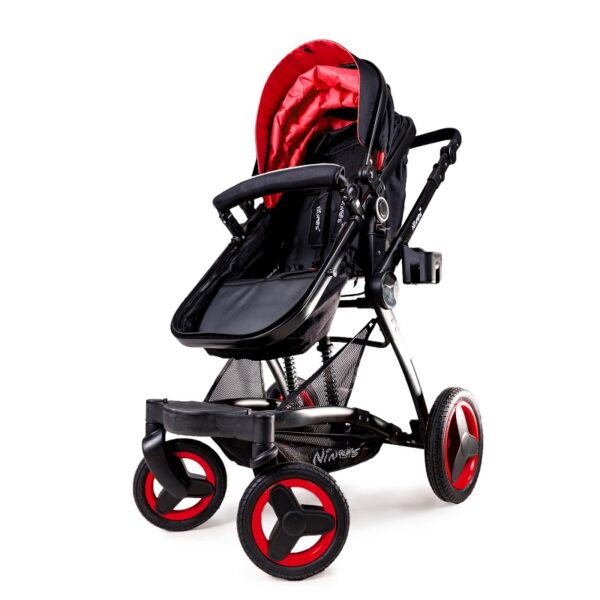 КОЛЯСКА NINOS BONO RED BLACK 3в1 + автокрісло - Зображення 7