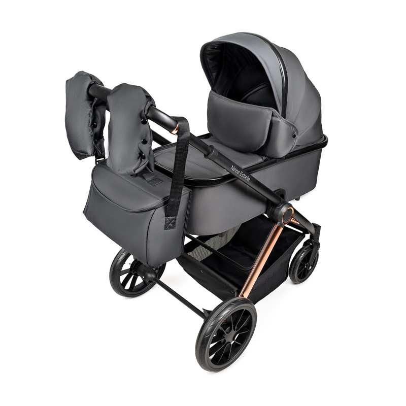 КОЛЯСКА 2В1 NINOS ESTRELLA GREY GOLD - Зображення 3