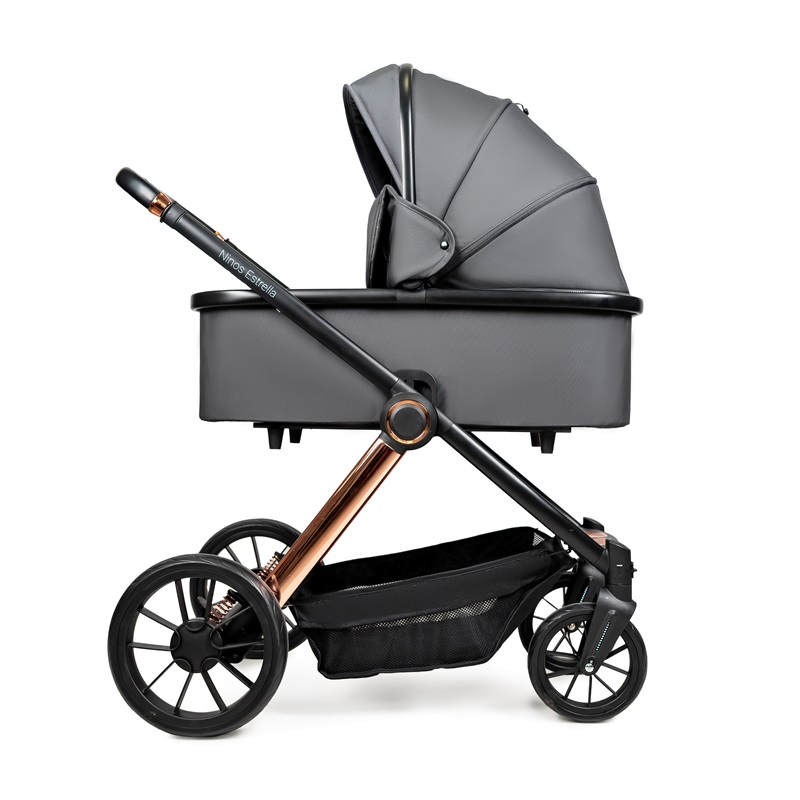 КОЛЯСКА 2В1 NINOS ESTRELLA GREY GOLD - Зображення 2