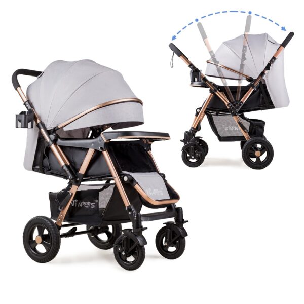 КОЛЯСКА NINOS MAXI LIGHT GREY